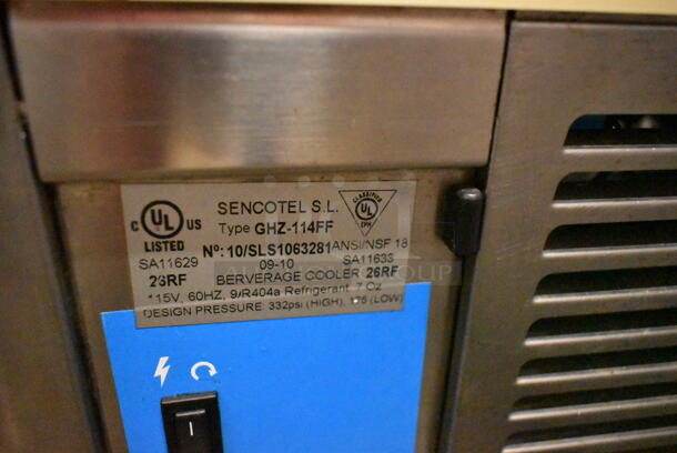 GHZ-114FF Stainless Steel Commercial Countertop Single Hopper Slushie Machine. 115 Volts, 1 Phase. Tested and Working! - Image 7 of 7