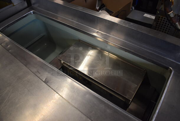 Delfield Stainless Steel Commercial 3 Door Prep Table w/ Back Splash. 60x30.5x34. Tested and Powers On But Temps at 50 Degrees - Image 4 of 7