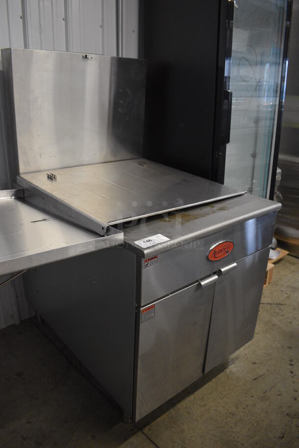 2021 Avantco 177FBF2424LP Stainless Steel Commercial Propane Gas Powered 170 Pound Capacity Funnel Cake / Donut Fryer. Used a Few Times at Trade Show. 120,000 BTU. 30x41x58. Tested and Working! - Image 3 of 8