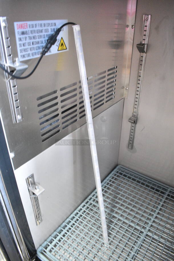BRAND NEW SCRATCH AND DENT! 2024 Avantco 178UBB72GHCS Stainless Steel Commercial 3 Door Back Bar Cooler Merchandiser. 115 Volts, 1 Phase. Tested and Working! - Image 6 of 7