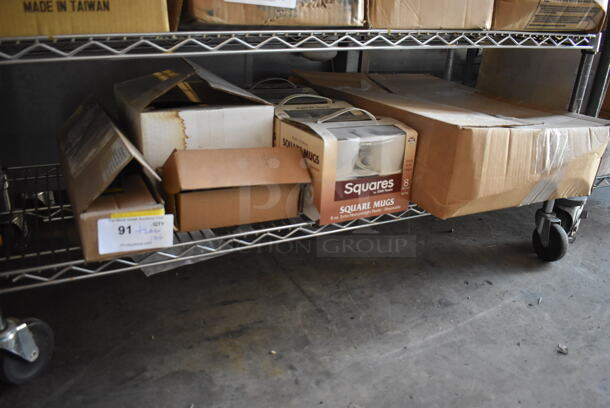 ALL ONE MONEY! Tier Lot of Various Items Including NEW Poly Mugs, Faucet, Scour Pro White Pads  - Image 2 of 12