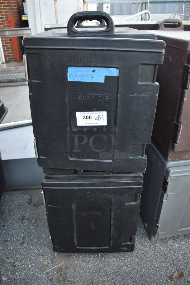 2 Carlisle NPC300 Black Poly Food Carrying Catering Case. 17x24.5x24. 2 Times Your Bid! - Image 1 of 7