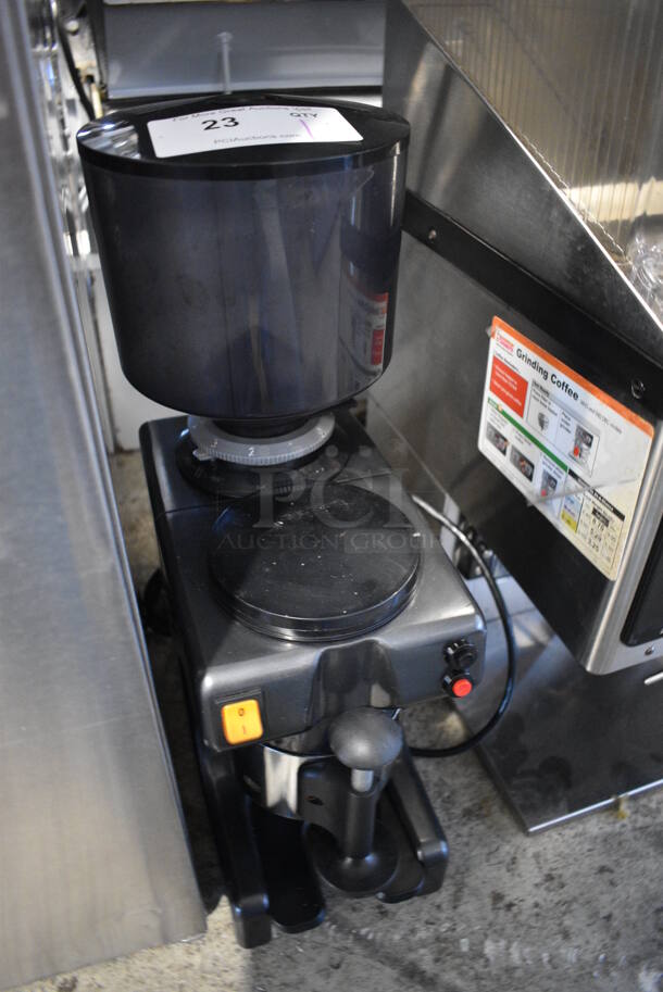 2013 EB AT Metal Commercial Countertop Espresso Bean Grinder. 110 Volts, 1 Phase. 7.5x14x22. Tested and Powers On But Parts Do Not Move - Image 3 of 5