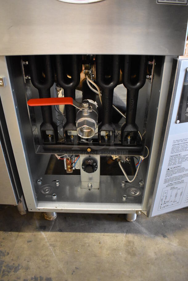 2022 Avantco FF400-N Stainless Steel Commercial Floor Style Natural Gas Powered Deep Fat Fryer. 120,000 BTU. 15.5x30x46 - Image 7 of 7