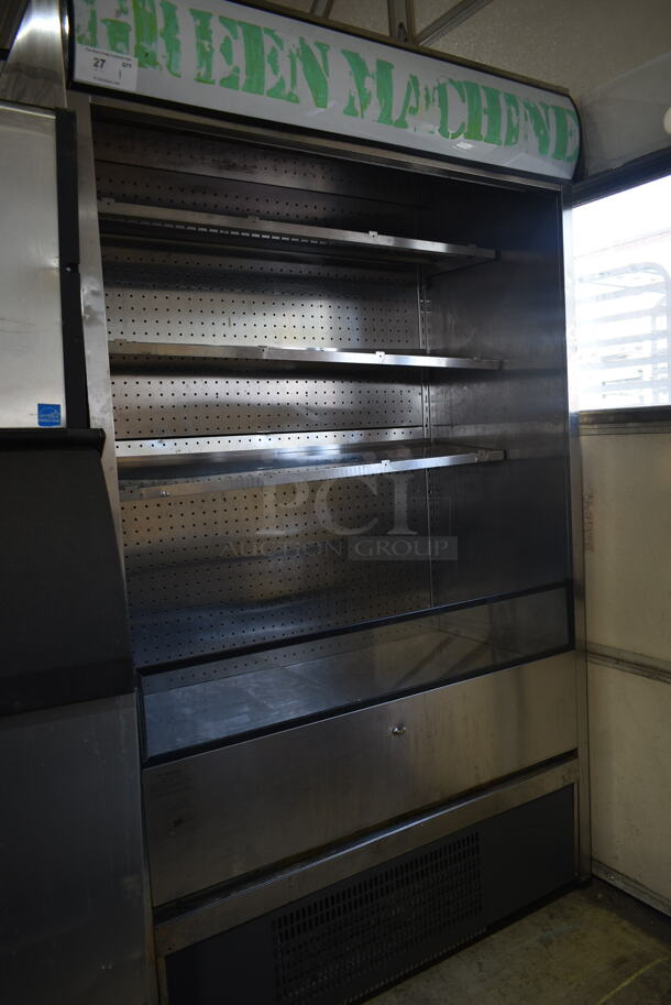 Stainless Steel Commercial Open Grab N Go Merchandiser. Cannot Test Due To Plug Style