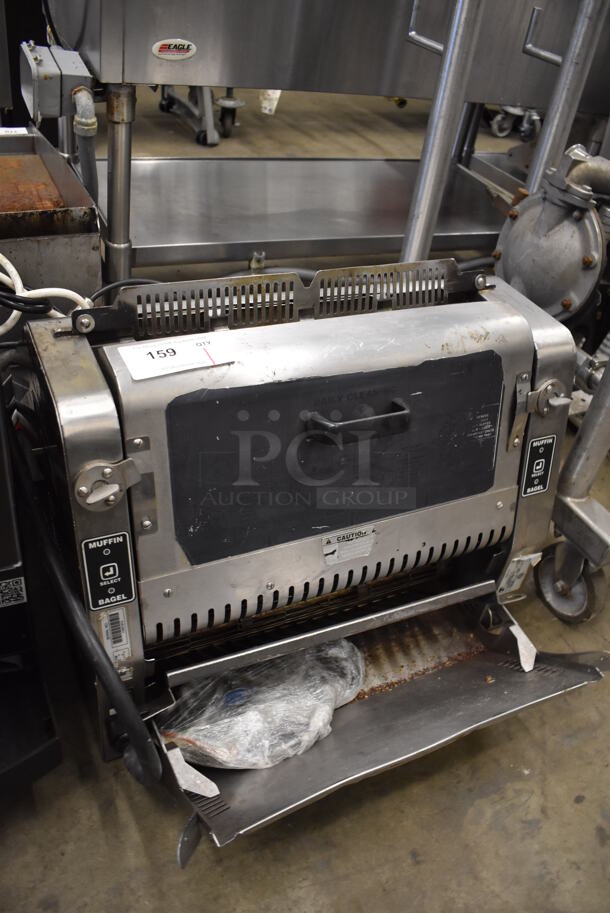 AJ Antunes UTX-200L Stainless Steel Commercial Countertop Electric Powered Universal Toaster. 208 Volts. 24x28x19 - Image 6 of 6