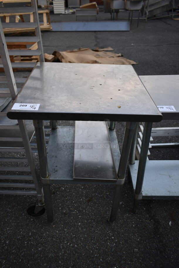 Stainless Steel Commercial Table w/ Metal Under Shelf. - Image 1 of 4