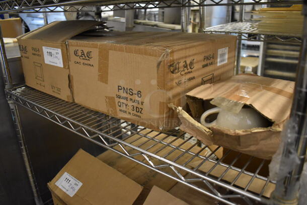 3 Boxes of BRAND NEW! Items; 36 White Ceramic Plates, 36 White Ceramic Plates and 3 White Ceramic Mugs. 3 Times Your Bid! - Image 2 of 11