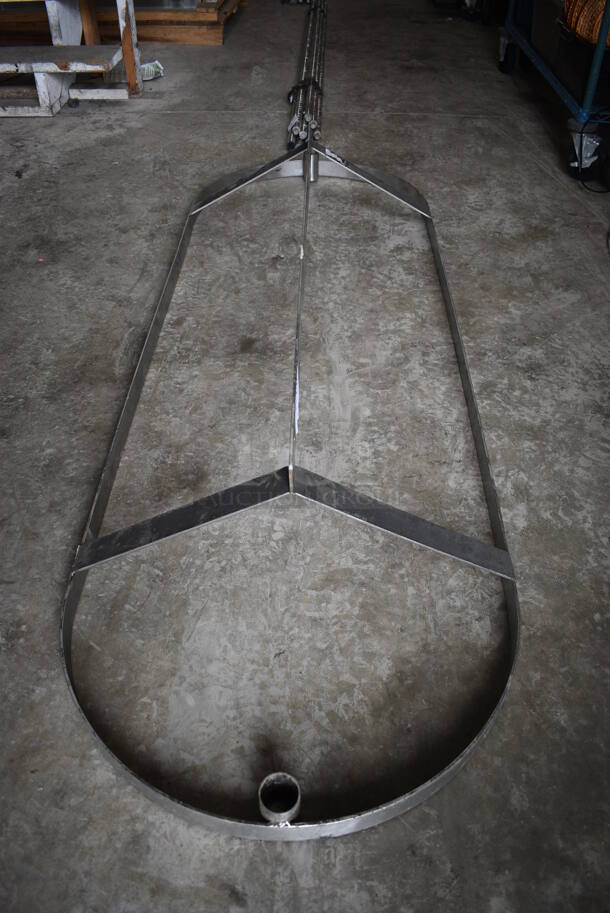 Metal Pot Rack. 72x25x11 - Image 2 of 4