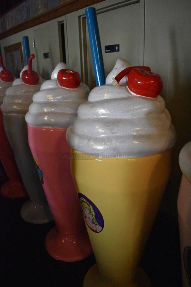 5 Decorative Sundae Statues. 24x24x70. 5 Times Your Bid! BUYER MUST REMOVE. (Susquehanna Ale House) - Image 4 of 6
