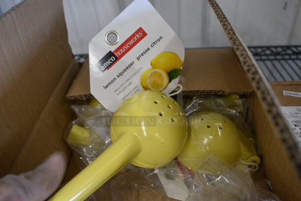 ALL ONE MONEY! Lot of 10 BRAND NEW! Amco Yellow Lemon Squeezers. 8.5" - Image 3 of 3