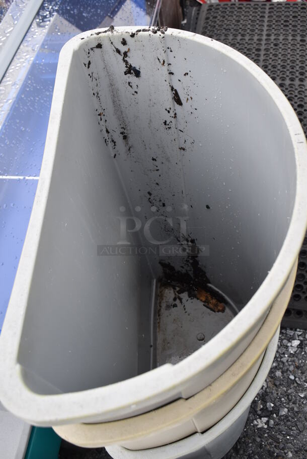 3 Poly Trash Cans. 21x11.5x28. 3 Times Your Bid! - Image 6 of 6