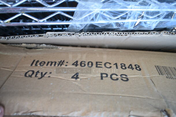 4 Boxes of 4 BRAND NEW SCRATCH AND DENT! Regency 460EC1848 18" x 48" NSF Chrome Wire Shelf. 4 Times Your Bid! - Image 3 of 6
