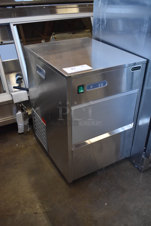 BRAND NEW SCRATCH AND DENT! Whynter FIM-450HS Stainless Steel Self Contained Ice Machine. 115 Volts, 1 Phase. Tested and Working! - Image 2 of 6