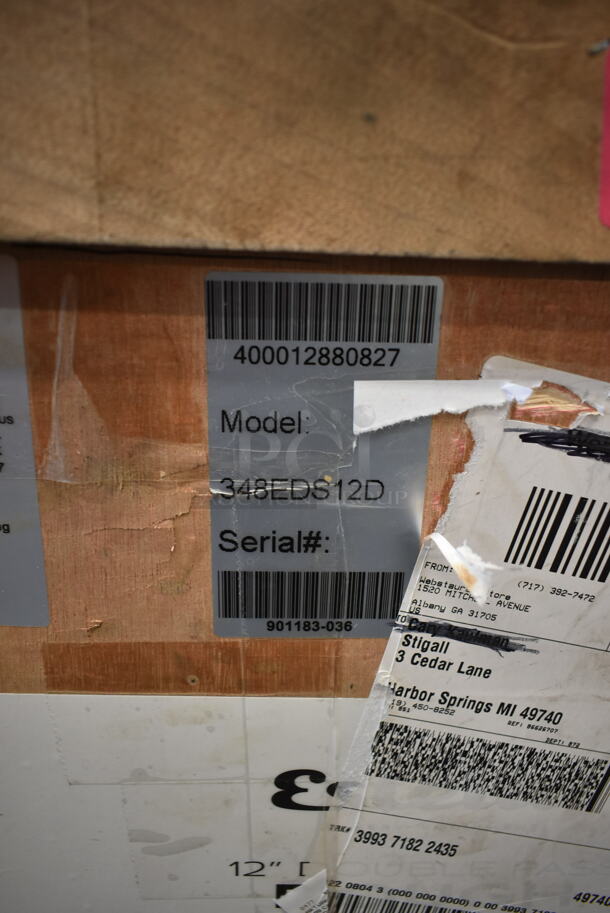 BRAND NEW SCRATCH AND DENT! Estella 348EDS12D Stainless Steel Commercial Countertop 12" Double Pass Dough Sheeter. Stock Picture Used as Gallery. 120 Volts, 1 Phase. Tested and Working! - Image 6 of 10