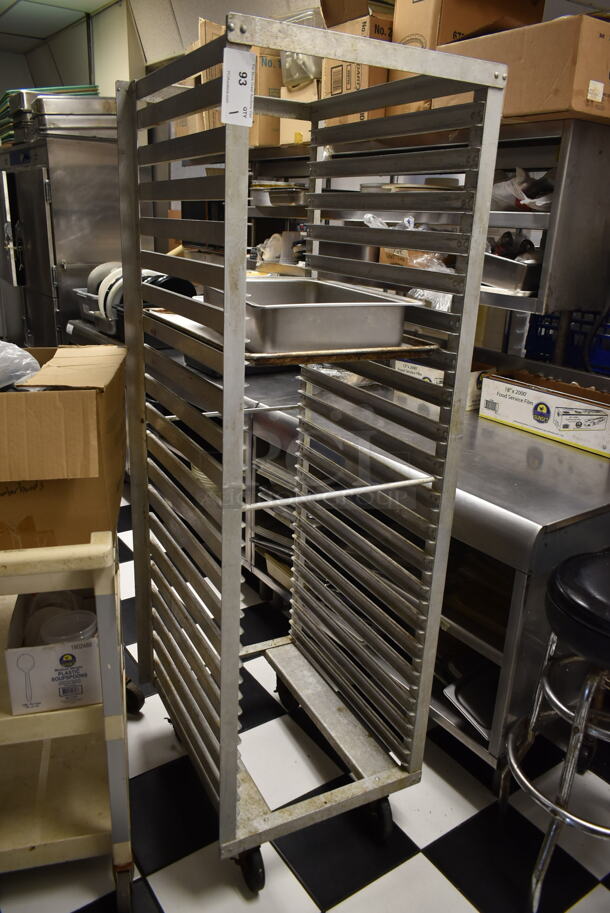 Metal Commercial Pan Transport Rack on Commercial Casters. (kitchen #2) - Image 2 of 5