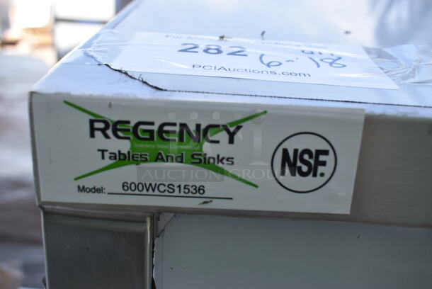 BRAND NEW SCRATCH AND DENT! Regency 600WCS1536 36" Stainless Steel Wall Cabinet with Sliding Doors - Image 5 of 5