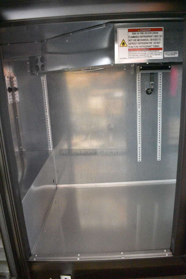 BRAND NEW SCRATCH AND DENT! 2024 True TBB-30-HC-LD Metal Commercial 2 Door Back Bar Cooler Merchandiser. See Pictures for Pane of Broken Glass. 115 Volts, 1 Phase. Tested and Working! - Image 8 of 11