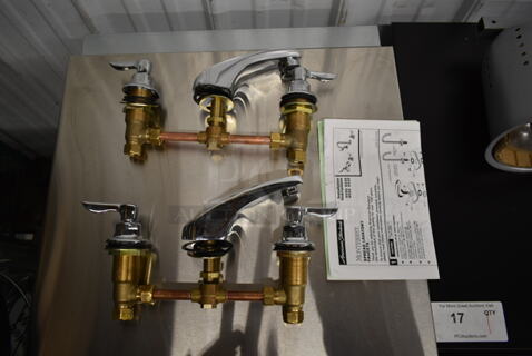 2 LIKE NEW!  American Standard Monterrey Faucets w/ Handles. 2 Times Your Bid!