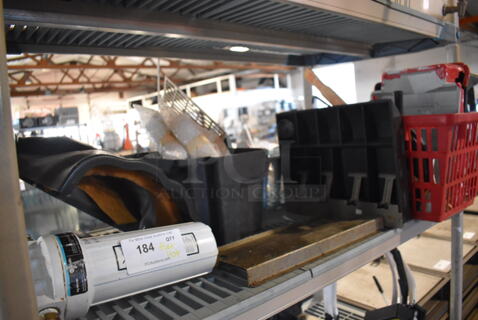ALL ONE MONEY! Tier Lot of Various Items Including Water Filter, Cash Drawer Insert and Poly Items