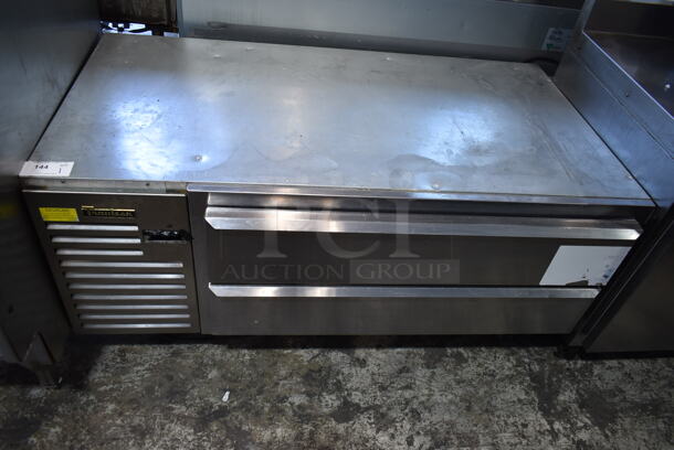 2016 Traulsen TE060HT-ZLB01 Stainless Steel Commercial 2 Drawer Chef Base on Commercial Casters. 115 Volts, 1 Phase. Tested and Powers On But Does Not Get Cold - Image 1 of 7