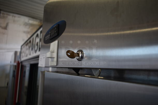 2018 Hoshizaki CF1S-FS Stainless Steel Commercial Single Door Reach In Freezer w/ Racks on Commercial Casters. 115 Volts, 1 Phase. Tested and Powers On But Does Not Get Cold - Image 3 of 7