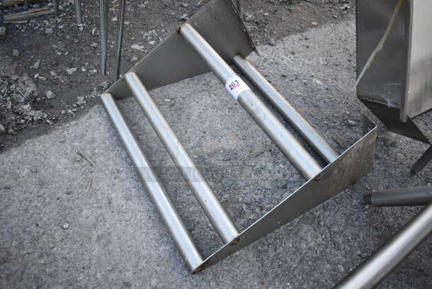 Metal Shelf w/ Wall Mount Brackets. 22x19x12 - Image 2 of 3