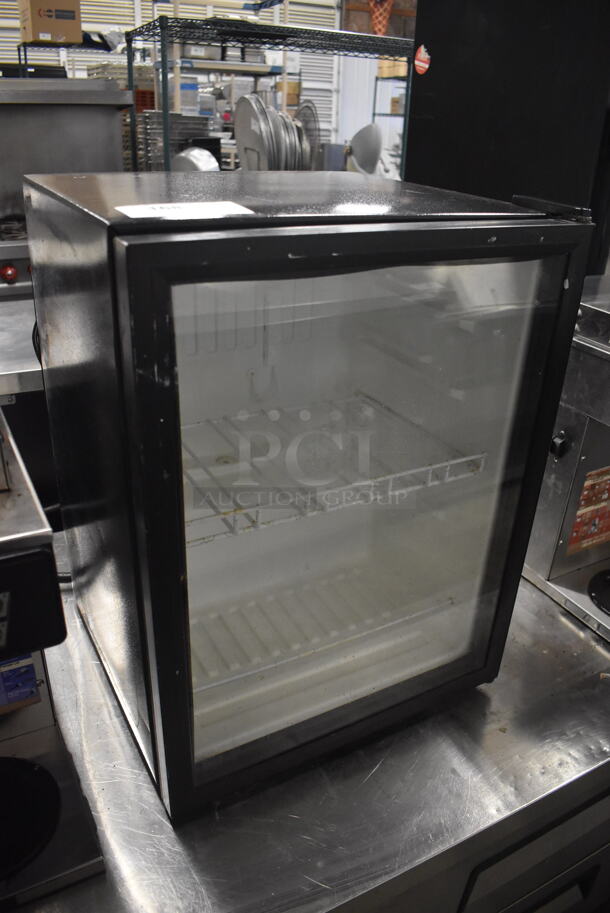 Metal Commercial Mini Cooler Merchandiser. 18.5x17.5x25. Tested and Working! - Image 3 of 4