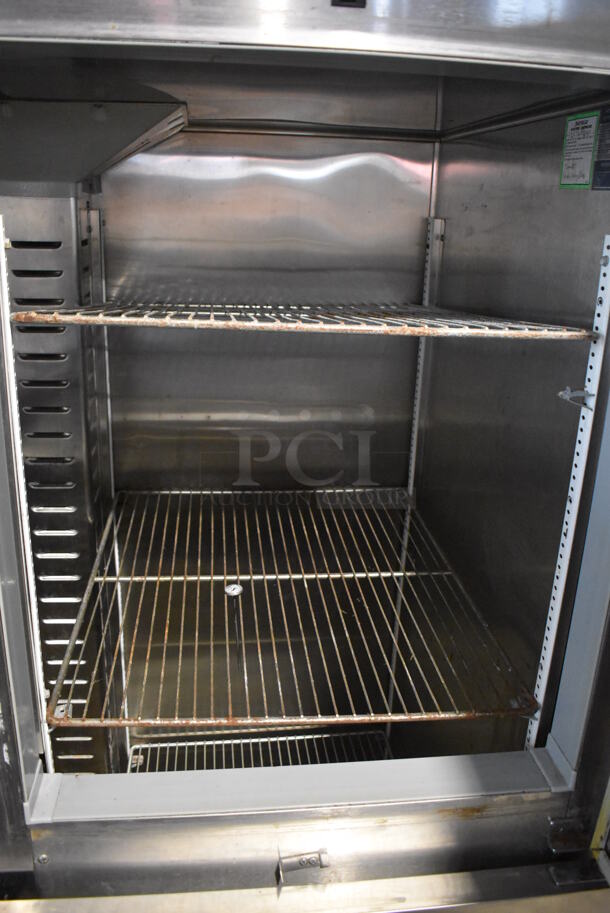 Hoshizaki RH2-SSB-HD Stainless Steel Commercial 4 Half Size Door Reach In Cooler. 115 Volts, 1 Phase. Tested and Working! - Image 5 of 9