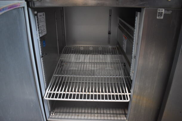 Traulsen Model UHT48-LR ENERGY STAR Stainless Steel Commercial 2 Door Undercounter Cooler on Commercial Casters. 115 Volts, 1 Phase. 48x30x33. Tested and Working! - Image 4 of 6