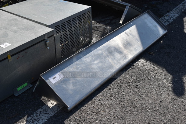 Stainless Steel Shelf w/ Wall Mount Brackets. 60x12x9 - Image 2 of 3