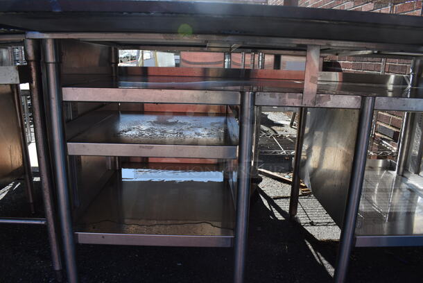 Stainless Steel Commercial Table w/ Black Countertop and Under Shelves. 60x40.5x35 - Image 3 of 5