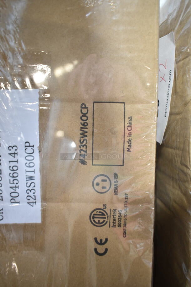 2 BRAND NEW IN BOX! ServIt 423SWI60CP Stainless Steel Commercial 60" High Wattage Strip Warmer with Adjustable Infinite Controls and Cord. 120 Volts, 1 Phase. 2 Times Your Bid! - Image 4 of 4