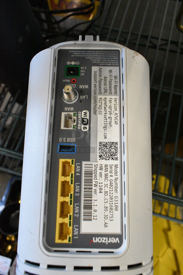 3 Items Including Verizon G3100 Router, 2 Speakers. 3 Times Your Bid!  - Image 4 of 8