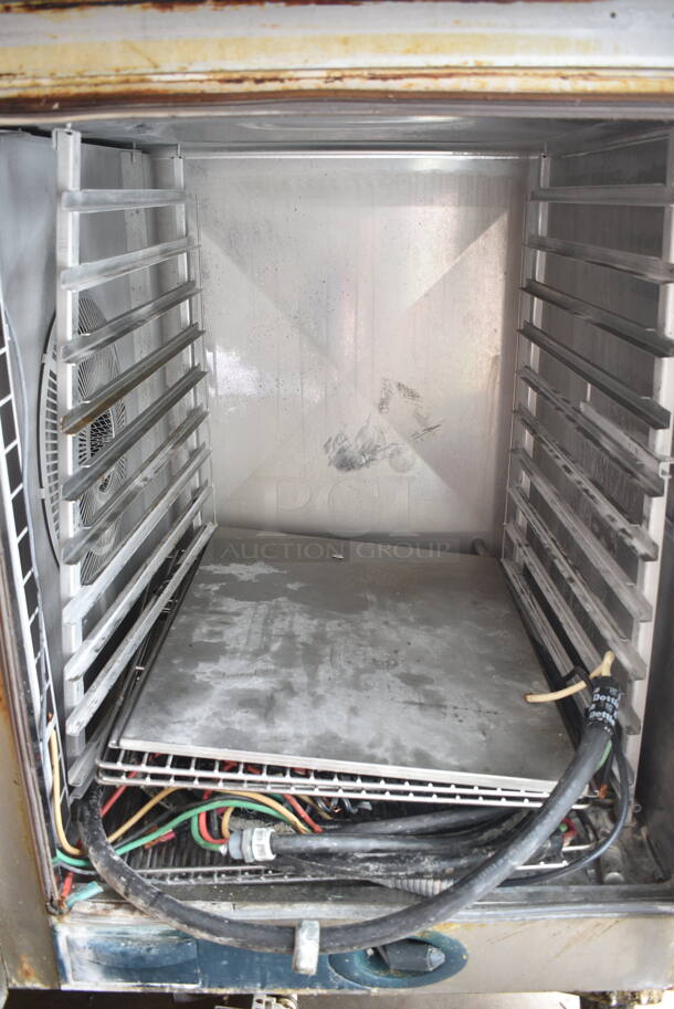 2 2016 Rational Stainless Steel Commercial Combitherm Self Cooking Center Convection Ovens on Commercial Casters. Top Model: SCC WE 62. Bottom Model: SCC WE 102. 480 Volts, 3 Phase. See Pictures for Lower Oven Glass Damage. 2 Times Your Bid! - Image 5 of 11