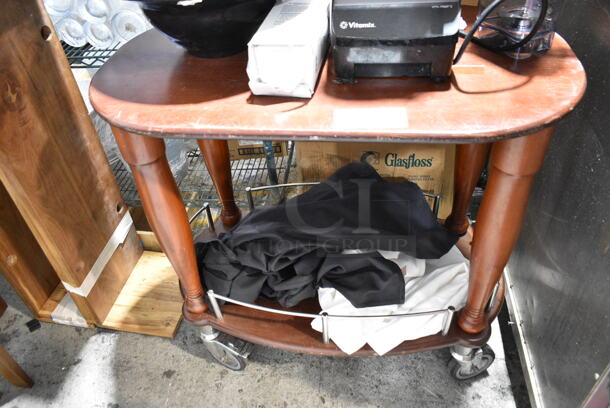 ALL ONE MONEY! Lot of Vitamix Blender w/ 2 Pitchers, Bowls Table and Large Tray - Image 9 of 10