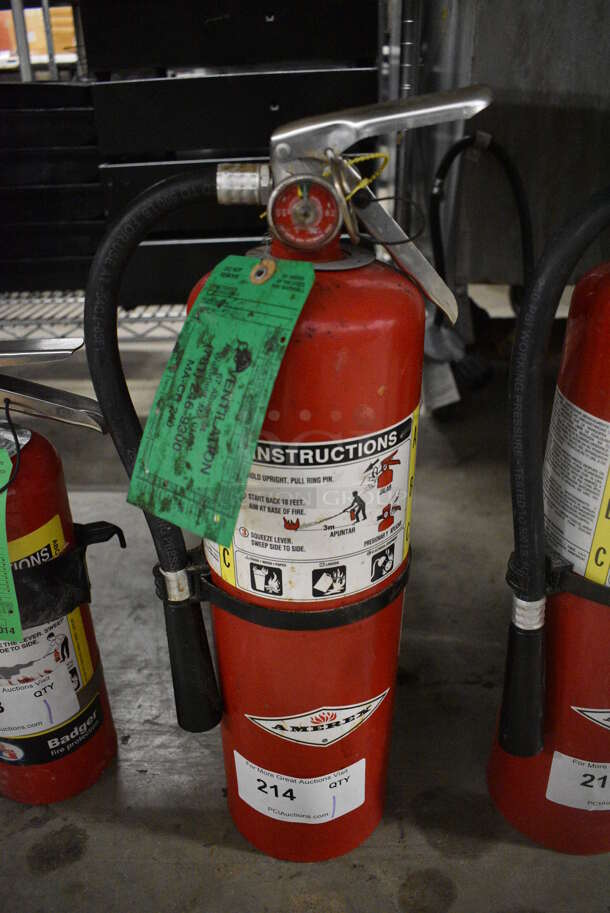 Amerex Dry Chemical Fire Extinguisher. 6x5x20