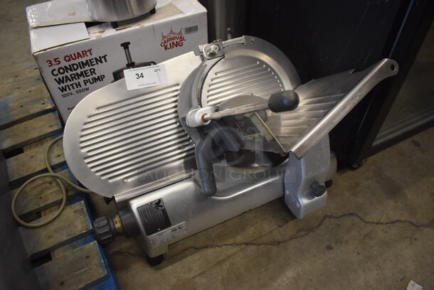 Hobart 2812 Stainless Steel Commercial Countertop Meat Slicer. 120 Volts, 1 Phase. 27x27x25. Tested and Working! - Image 2 of 6