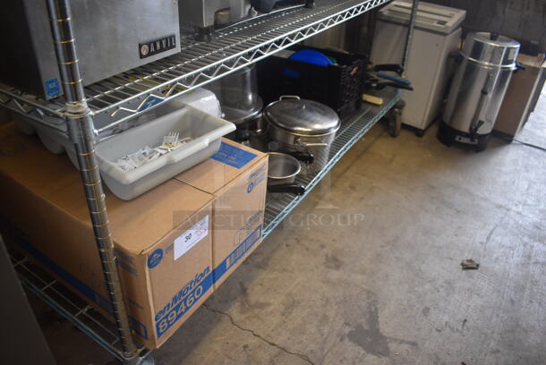Tier Lot including Pots, Pans, Napkins, Utensil Tray and NEW Case of enMotion Paper Towels - Image 2 of 4