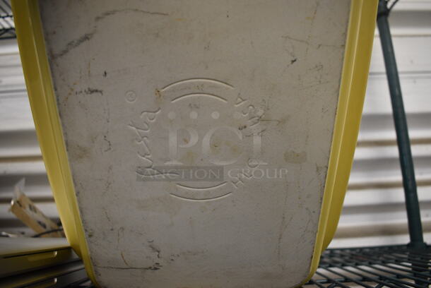 Fiestaware Yellow Ceramic Plate / Tray. 11x15x2 - Image 4 of 4