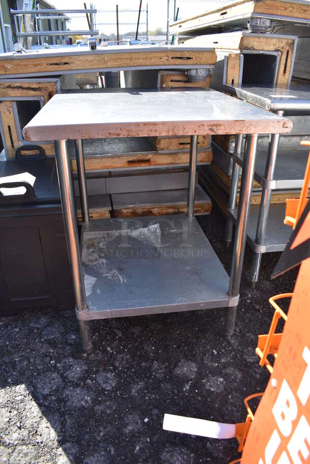 Stainless Steel Table w/ Metal Under Shelf. 36x30x36 - Image 1 of 3