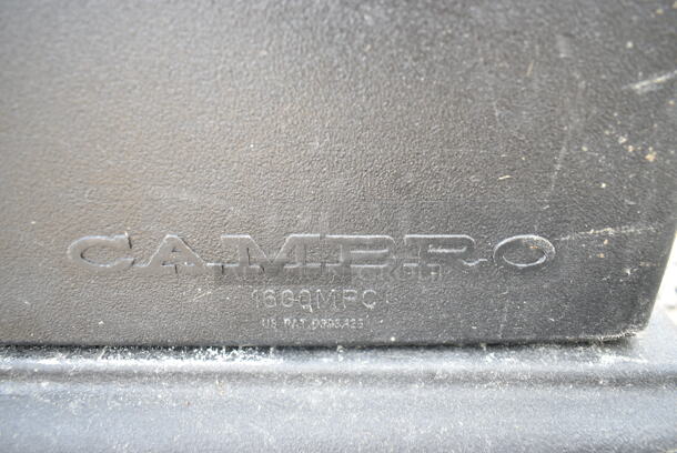 Cambro 1600MPC Black Poly 2 Compartment Catering Cabinet on Commercial Casters.  - Image 8 of 8