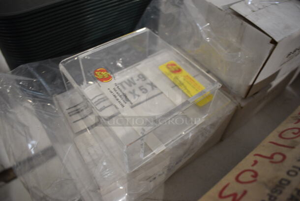 8 BRAND NEW! Clear Poly Racks. 5x2x6.5. 8 Times Your Bid! - Image 2 of 3