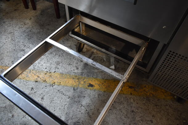 2016 True TPP-44D-2 Stainless Steel Commercial Pizza Prep Table w/ 2 Drawers on Commercial Casters. 115 Volts, 1 Phase. Tested and Powers On But Does Not Get Cold - Image 8 of 9