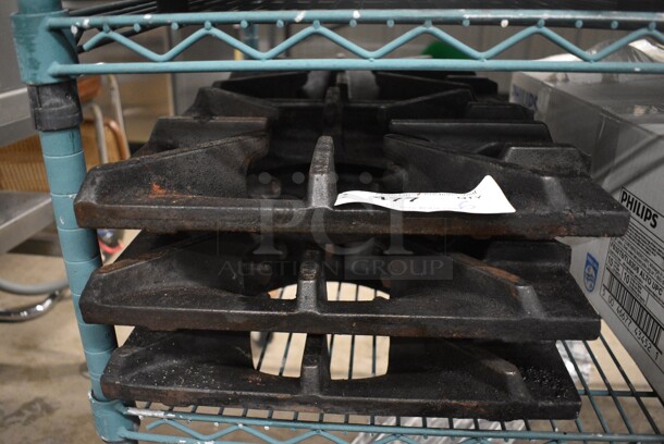 6 Cast Iron Range Grates. 13x12x3. 6 W-3VI - Image 1 of 2