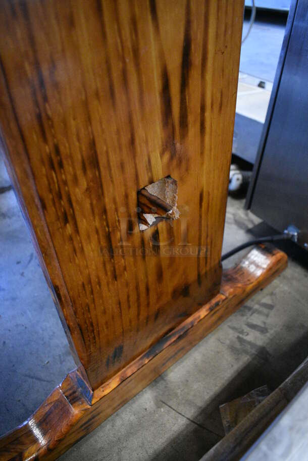 ALL ONE MONEY! Lot of Wooden Table and Bench. 66x16x34, 68.5x31x29 - Image 7 of 7