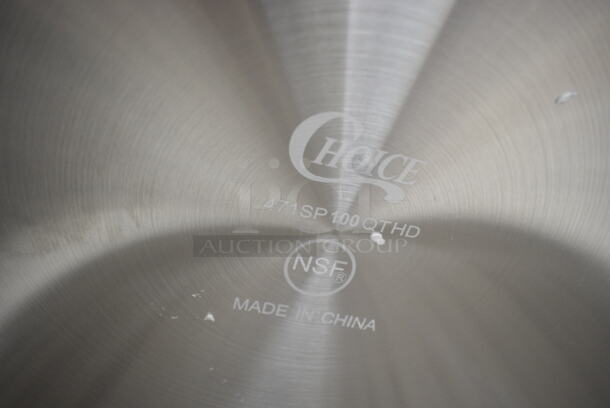 BRAND NEW SCRATCH AND DENT! Choice 471SP100QTHD 100 Qt. Heavy Weight Aluminum Stock Pot - Image 4 of 4
