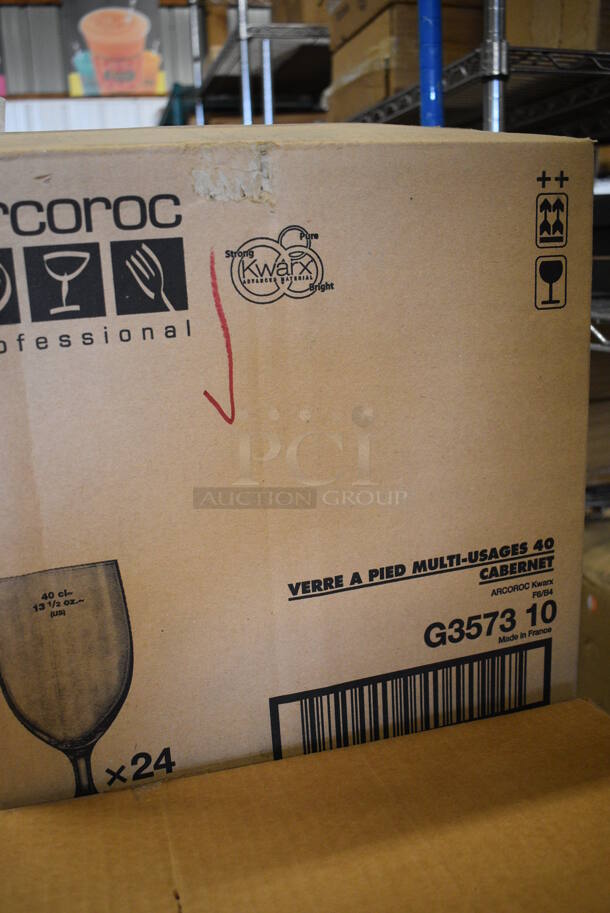 24 BRAND NEW IN BOX! Arcoroc Wine Glasses. 3x3x6.5. 24 Times Your Bid! - Image 4 of 4