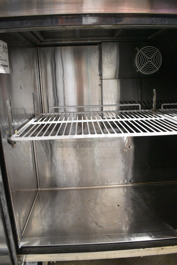 2017 Atosa MSF8304 Stainless Steel Commercial Sandwich Salad Prep Table Bain Marie Mega Top on Commercial Casters. 115 Volts, 1 Phase. Tested and Working! - Image 5 of 6