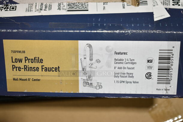 BRAND NEW SCRATCH AND DENT! Waterloo 750PRWL88 1.15 GPM Low Profile Wall-Mounted Pre-Rinse Faucet with 8" Centers and 8" Add-On Faucet - Image 3 of 3
